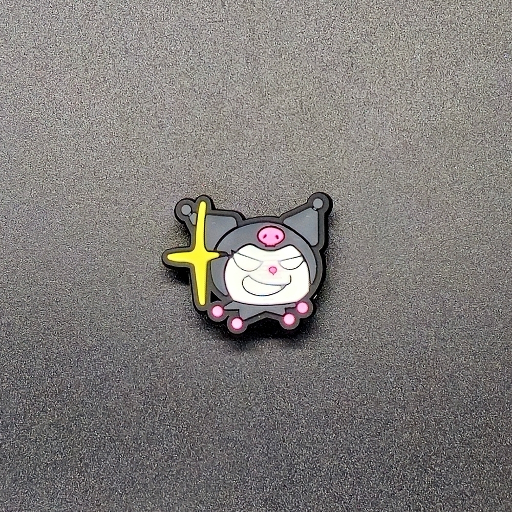 (5/$15) Sanrio Kuromi Croc Charm